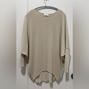 Story Beige Oversized Top